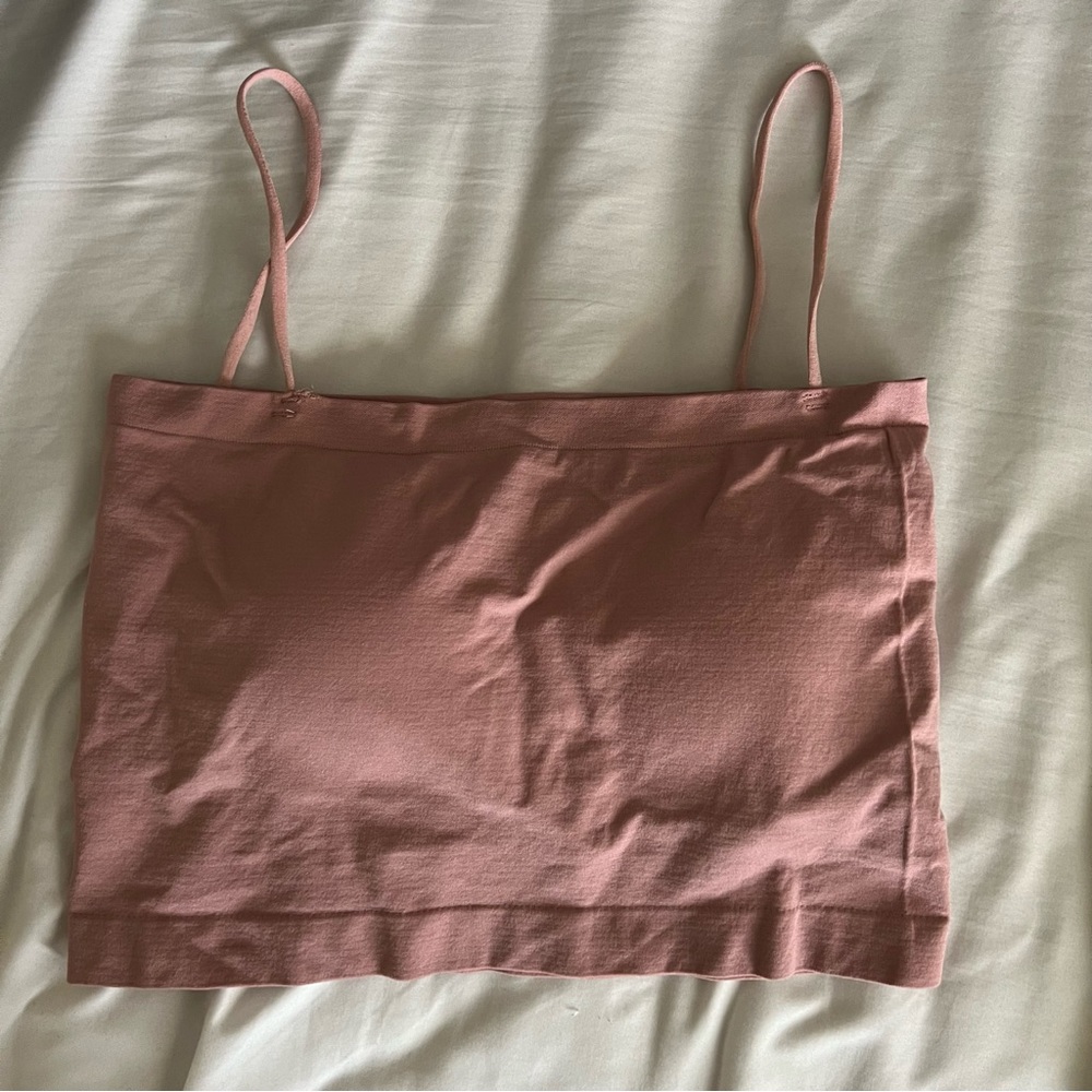 NWOT Codibook Pink Crop Padded Cami Tank Top